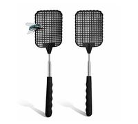 Lot de 2 tapettes à mouches XXL 75 cm extensibles - Tapette à insectes avec télescope pour mouches et insectes - Attrape-mouches et attrape-insectes comme protection contre les mouches
