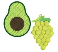 Lot de 2 tapis anti-fuite pour chiot chat pour animal de compagnie - Soulage l'anxiété et l'alimentation lente - Silicone de qualité alimentaire (vert, M)