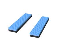 Lot de 2 tapis anti-vibrations pour machine à coudre - Anti-chocs - Protection des meubles - Réduction du bruit - Convient pour les ateliers créatifs - Bleu gris - 4 cm