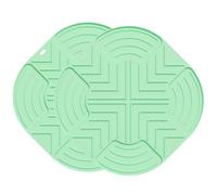 Lot de 2 tapis antidérapants en silicone pour plan de travail - Résistant à la chaleur - Fabriqué à partir de qualité alimentaire - Conçu pour une utilisation durable avec une bonne durabilité - Vert