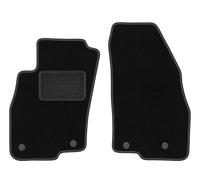 Lot de 2 Tapis Avant Moquette sur Mesure pour Alfa Romeo Mito, LUX | pour hayon ; moquette dense (polypropylène), env. 6,5 mm ; antidérapant, fixations rondes (type FL)