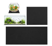 Lot de 2 tapis d'aquarium de 5 mm de 60 x 30 cm et 30 x 30 cm | Tapis antidérapant en mousse EVA pour aquarium - Absorbe les chocs - Pour aquarium, petit terrarium en verre
