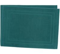 Lot de 2 Tapis de Bain 50 x 70 cm - 100% Coton - 700 GR/m2 - Bleu Canard
