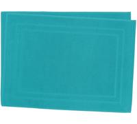 Lot de 2 Tapis de Bain 50 x 70 cm - 100% Coton - 700 GR/m2 - Bleu Turquoise