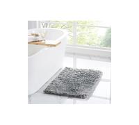 Penguin Home Tapis de Bain 100% micropolyester Argenté 60 x 90 cm
