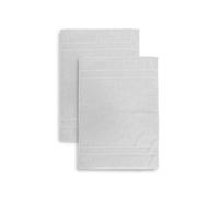 Lot de 2 Tapis de Bain en Mousse, 50 x 70 cm, Absorbant, 650 g/m², Lavable en Machine, séchage Rapide, Couleur Blanche