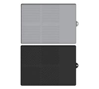 Lot de 2 tapis de barbecue en silicone épais pour barbecue à gaz, brûleur latéral, barbecue à gaz, tables latérales, barbecue, saucisses, porte-ustensiles, tapis de spatule pour cuisine, cuisinière