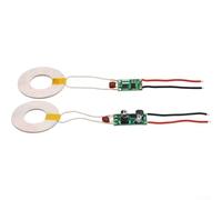 Lot de 2 tapis de charge sans fil - Récepteur de charge rapide - Module émetteur - Adapté au sommeil - Pour voyage, maison, bureau - Taille compacte
