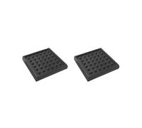 Lot de 2 tapis de course tapis de course pour machine à ramer, vélos d'appartement stationnaires 10 cm x 10 cm x 1,5 cm