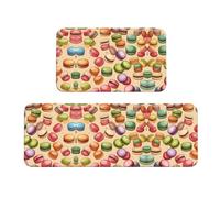 Lot de 2 tapis de cuisine antidérapants pour cuisine, évier, buanderie