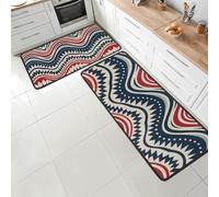 Lot de 2 tapis de cuisine Dynamic Freedom anti-fatigue avec dos antidérapant à mémoire de forme pour évier, buanderie, bureau 119,4 x 43,2 cm + 73,7 x 43,2 cm