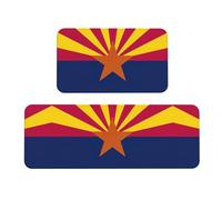 Lot de 2 tapis de cuisine rembourrés avec motif drapeau de l'État de l'Arizona, tapis de cuisine confortable