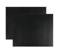 Lot de 2 Tapis de Cuisson pour Fours 40x50 cm, Feuille Cuisson Reutilisable, Tapis Barbecue, Antiadhésifs et Résistants jusqu'à 260°C, Parfaits pour Fours à Chaleur Tournante et Barbecues, Noir