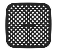 Lot de 2 Tapis de Cuisson Réutilisable "Friteuse à Air" 21cm Noir