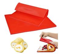 Lot de 2 tapis de cuisson Swiss Roll - 31 x 26 cm - En silicone avec bord - Revêtement antiadhésif - Avec bord - Pour la cuisson, la pâtisserie