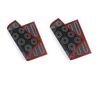 Lot de 2 tapis de four micro-perforés en silicone, à double face, antiadhésifs, résistants à la chaleur et réutilisables pour macarons, soufflés, pizza (40 x 30 cm)