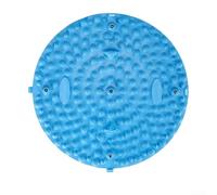 Lot de 2 tapis de massage des pieds d'acupression, 55 x 55 cm, en TPE pour la réflexologie et la relaxation, tapis thérapeutique antidérapant pour la maison et le bureau (2 bleus)