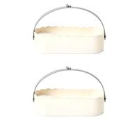 Lot de 2 tapis de nettoyage pour pinceaux de maquillage - Pour le séchage et le séchage - Blanc