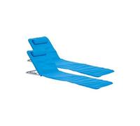 Lot de 2 tapis de plage Cellorigo avec dossier inclinable 160 x 49 cm bleu [en.casa]