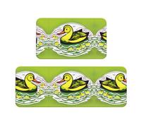 Lot de 2 tapis de rembourrage Duck Flock - Une bonne aide pour se tenir debout dans la cuisine et antidérapant dans la salle de bain