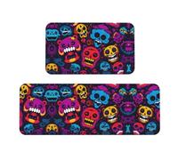 Lot de 2 tapis de rembourrage « Laugh Heartily » - Une bonne aide pour se tenir debout dans la cuisine et antidérapant dans la salle de bain
