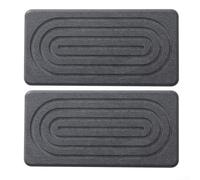 Lot de 2 tapis de séchage en pierre de diatomite de 21,6 x 10,2 cm, ultra absorbants, plateaux d'évier de cuisine pour savon, éponge, tasse à séchage rapide, protection antidérapante (gris foncé, 21,6
