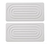 Lot de 2 tapis de séchage en pierre pour comptoir de cuisine, dessous de verre en diatomite avec coussinets antidérapants, plateaux à boissons à absorption rapide pour la maison et le bureau (21,6 x