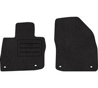 Lot de 2 tapis de sol avant en velours noir Lux pour Honda Civic 9 Hatchback OWALNE (2011-2016)