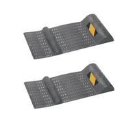 Lot de 2 tapis de stationnement de garage, antidérapants, tapis de position antidérapants, aide au stationnement, tapis de positionnement de véhicule, tapis de frein, tapis anti-fuite, bloc barrière