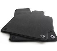 Lot de 2 tapis de voiture kh Teile - En velours noir