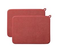 Lot De 2 Tapis D'égouttoir À Vaisselle For Comptoir De Cuisine, Tampon Séchage Absorbant En Microfibre,for Comptoirs, Éviers, Égouttoirs, Ustensiles Vaisselle, Dessus De Table À Couverts(F,38x50cm)
