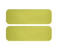 Lot de 2 tapis d'équipement d'exercice avec mousse de coton et silicone, protection de sol absorbant les chocs et antidérapants pour tapis de course et autres machines (jaune)