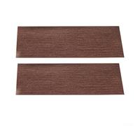 Lot de 2 tapis d'escalier antidérapants en polyester lavable et réutilisable, dos qui ne nécessite pas de colle, personnalisable pour s'adapter aux tailles d'escalier (marron)