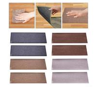 Lot de 2 tapis d'escalier antidérapants, essentiels pour la sécurité, lavables et adaptés sur mesure pour vos escaliers (beige)