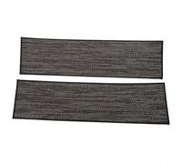 Lot de 2 tapis d'escalier antidérapants lavables et réutilisables avec dos en polyester qui ne nécessite pas de colle pour une utilisation sûre et sécurisée des escaliers (noir)