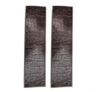 Lot de 2 tapis d'escalier antidérapants lavables et réutilisables avec polyester et envers qui ne nécessitent pas de colle pour une utilisation sûre et sécurisée des escaliers (gris)