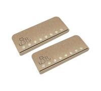 Lot de 2 tapis d'escalier en bois massif antidérapant silencieux lavable