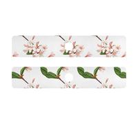 Lot de 2 tapis d'évier de cuisine à diatomée pour évier de cuisine, protection contre les éclaboussures et protections 76,2 x 13,7 cm - Motif fleurs d'été Dominique Sabinea Carinalis