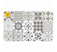 Lot de 2 Tapis en mousse PVC 45 x 75 cm Salou Naturel