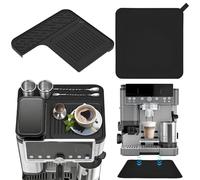 Lot de 2 tapis en silicone pour Luxe Café Es601eu/Es701eu - Résistant à la chaleur - Antidérapant - Design double face - Accessoire idéal pour machines à café