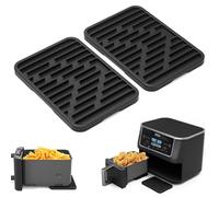 Lot de 2 Tapis en Silicone Résistants à La Chaleur pour Panier de Friteuse à Air Ninja, 16 x 11 cm, Anti-Brûlure, pour Friteuse à Air Universelle Ninja, Philips et COSORI