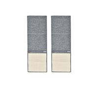 PawHut Lot de 2 Tapis Griffoirs Sisal pour Chat Protection Meubles et Sols Gris 130x45cm | Aosom France
