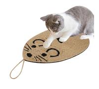 Lot de 2 Tapis Griffoir en Sisal Naturel pour Chat Tapis à Gratter Sol Antidérapant Planche à Gratter Plate Murale Grattoir à Chat Protéger Les Canapés Tapis à Chat Contre Les Griffures