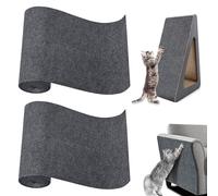 Lot de 2 tapis griffoirs autocollants - 200 x 40 cm - Protection contre les rayures - Pour canapé, meuble et canapé