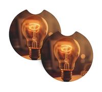 Lot de 2 tapis porte-gobelets de voiture 6,9 cm - Convient pour une variété de modèles de voiture, mignon et pratique