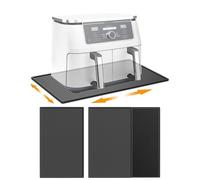 Lot de 2 tapis résistants à la chaleur pour friteuse à air chaud, en silicone, tapis de protection contre la chaleur, tapis de glissement ignifuge pour ninja Philips Cosori, Airfryer, friteuse à air