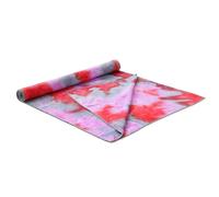 Lot de 2 tapis yoga imprimés antidérapants, couverture fitness absorbante, pliable et portable, serviette voyage for exercices sports(Color 5)