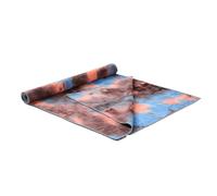 Lot de 2 tapis yoga imprimés antidérapants, couverture fitness absorbante, pliable et portable, serviette voyage for exercices sports(Color 4)