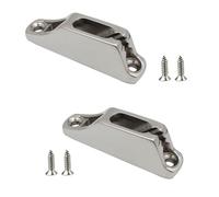 Lot de 2 taquets de palourde en acier inoxydable pour bateau, corde à voile, quincaillerie pour kayak, crampons de bateau de qualité marine pour corde, bateau, kayak