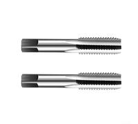 Lot de 2 tarauds à vis M3 HSS - Outil de coupe à filetage métrique - Flûte droite pour réparation de trous aveugles en acier inoxydable - Argenté (M4)